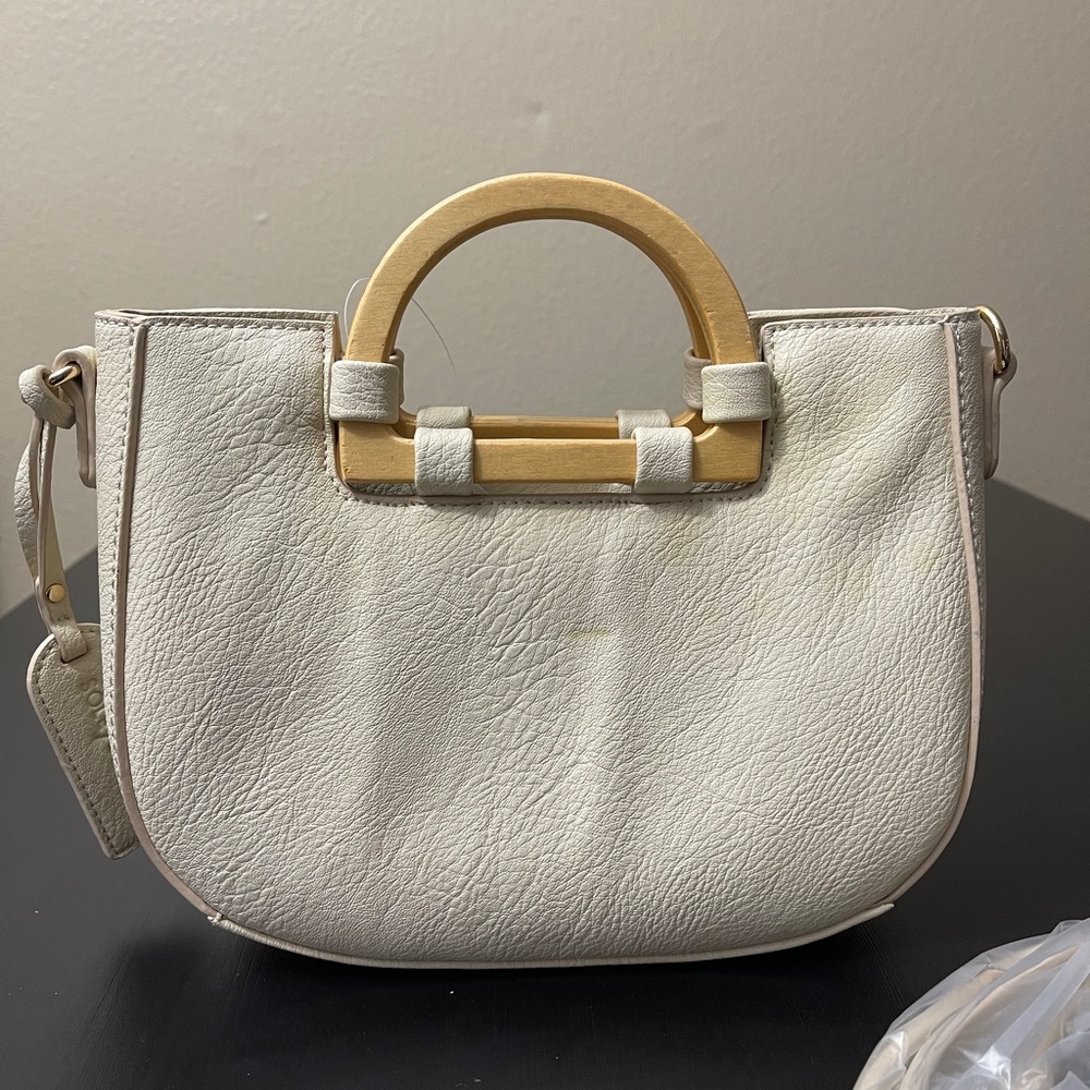 Sole society wood handle crossbody